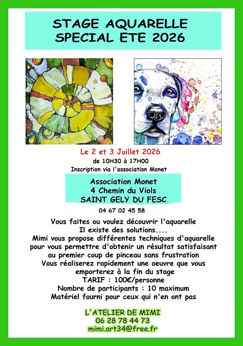 Flyer stage Manga Pâques